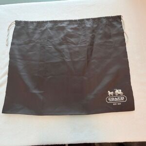Coach Dust Bag Cover Women 19x15 Brown Excellent Drawstring Storage Accessory